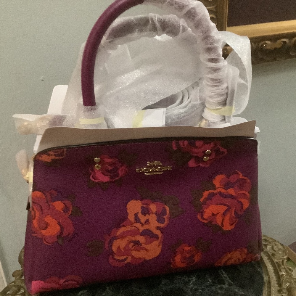 Coach Mini Lillie Carryall Women's Crossbody Bag - Im/Dark Magenta Multi (CF327)